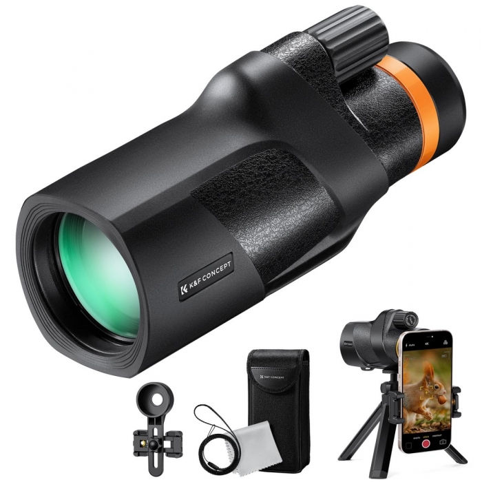 Telescopes - K&F Monocular Telescope 12X50 Outdoor Telescope Hunting, IP68 Dust-Proof Waterproof KF33.086 - quick order from manufacturer