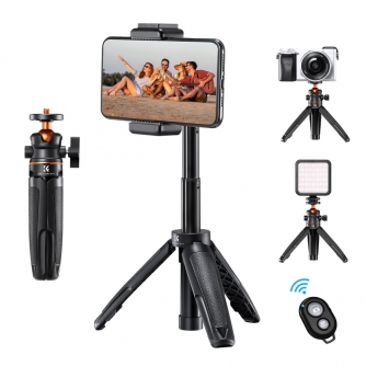 Mini Tripods - K&F KF09.128V1 Mini Tripod with Bluetooth Remote Control KF09.128V1 - quick order from manufacturer