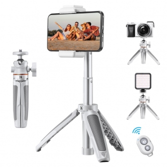 Telefonu statīvi - K&F Concepts MS02 Tripod with Bluetooth Selfie Stick Kit KF09.128 - ātri pasūtīt no ražotāja