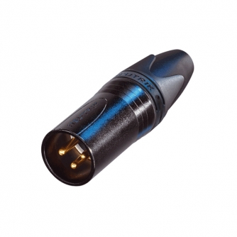 Аудио кабели, адаптеры - Neutrik NC3MXX-B XLR Cable Connector, 3-Pole, Black, Gold Contacts NC3MXX-B - быстрый заказ от производ