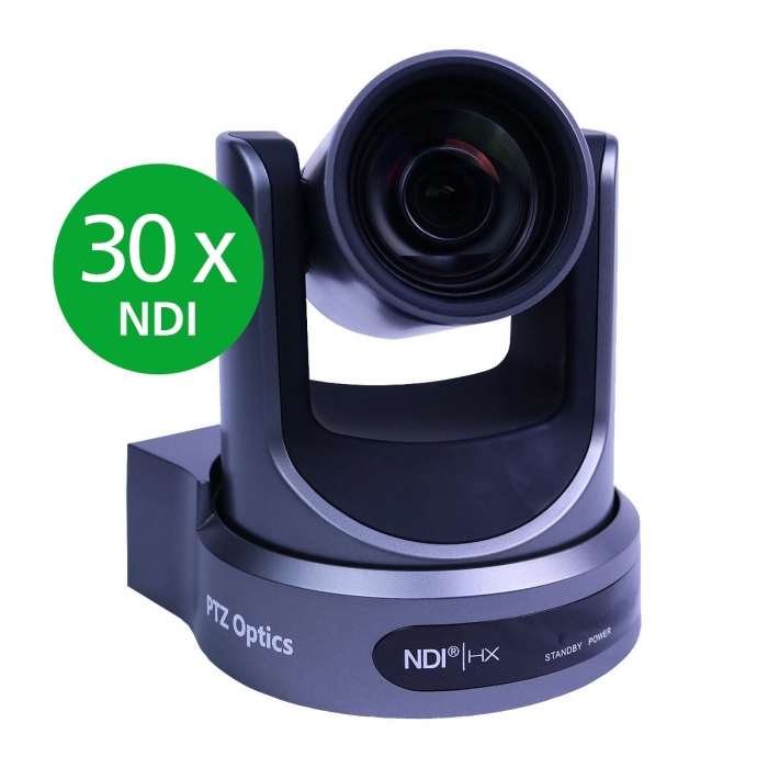 PTZ Video Cameras - PTZOptics PT30X-NDI-GY NDI Broadcast & Conference Camera, 30x Zoom PT30X-NDI-GY-C - quick order from manufacturer