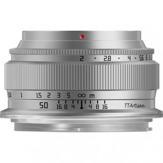 TTArtisan 50mm F2 Fuji X mount Silver F5020-S-X