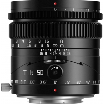 Mirrorless Lenses - TTArtisan Tilt 50mm F1.4 Lens for M43 Cameras T-F5014-B-M43 - quick order from manufacturer