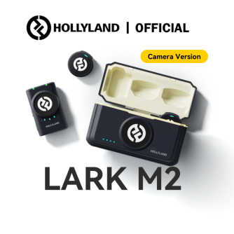 Беспроводные петличные микрофоны - Hollyland Lark M2 Camera (Duo, Shine Charcoal) - быстрый заказ от производителя