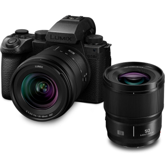 Беззеркальные камеры - Panasonic Pro Panasonic Lumix S5M2X Body + S-R2060 + S-S50 Lens (DC-S5M2XWE) - быстрый заказ от производи