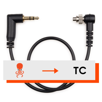 Wires, cables for video - Tentacle Sync Tentacle Timecode Cable - 3.5mm Jack to Flash Synchro Socket for LUMIX SH1, GH5s, GH6, and GH7 (C25) - quick order from manufacturer