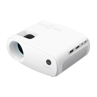 Проекторы и экраны - Wireless projector HAVIT PJ207 PRO (white) PJ207 PRO-EU - быстрый заказ от производителя