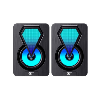 Больше не производится - Computer speakers Havit SK210mini PRO 2.0 RGB (black) SK210mini PRO