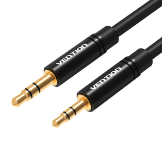 Audio vadi, adapteri - Cable Audio mini jack 3,5mm to 2,5mm AUX Vention BALBD 0,5m (black) BALBD - ātri pasūtīt no ražotāja