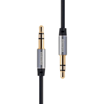 Аудио кабели, адаптеры - Remax RL-L200 Mini jack 3.5mm AUX cable, 2m (black) RL-L200 Black - быстрый заказ от производителя