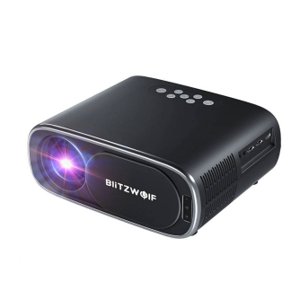 Projectors & screens - BlitzWolf BW-V4 1080p LED beamer / projector, Wi-Fi + Bluetooth (black) BW-V4 - quick order from manufacturer