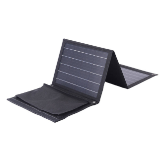 Discontinued - Foldable solar charger Choetech SC005 22W 2xUSB (black) SC005-V2