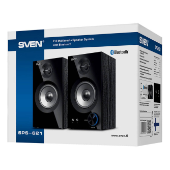 Vairs neražo - Speaker SVEN SPS-621, 28W Bluetooth (black) SV-018764