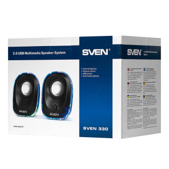 Vairs neražo - Speakers SVEN 330 USB (black) SV-014001