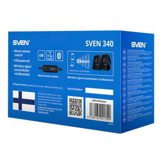 Vairs neražo - Speakers SVEN 340 USB (black) SV-021399