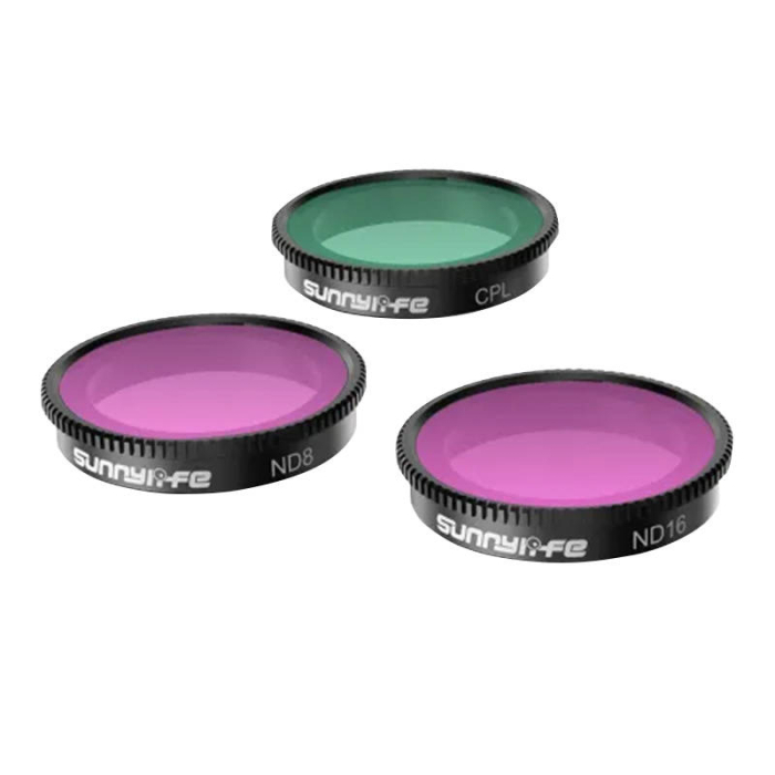 Аксессуары для экшн-камер - Set of 3 filters CPL+ND8+ND16 Sunnylife for Insta360 GO 3/2 IST-FI9314 - быстрый заказ от производит