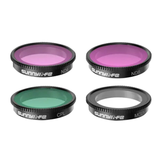 Аксессуары для экшн-камер - Set of 4 filters MCUV+CPL+ND4+ND8 Sunnylife for Insta360 GO 3/2 IST-FI9316 - быстрый заказ от произв