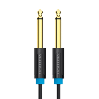 Аудио кабели, адаптеры - Audio Cable TS 6.35mm Vention BAABF 1m (black) BAABF - быстрый заказ от производителя