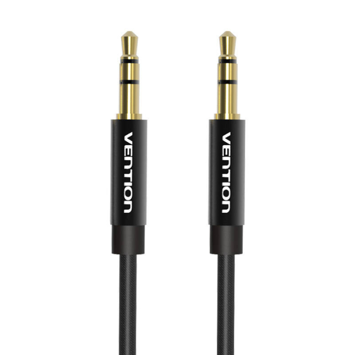 Аудио кабели, адаптеры - Cable Audio 3.5mm mini jack Vention BAGBF 1m Black BAGBF - быстрый заказ от производителя