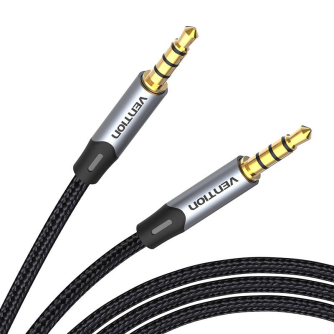 Аудио кабели, адаптеры - Cable Audio TRRS 3.5mm mini jack Vention BAQHD 0.5m Gray BAQHD - быстрый заказ от производителя