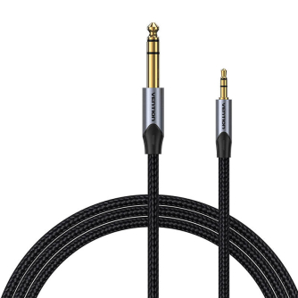 Audio cables, adapters - Cable Audio 3.5mm TRS to 6.35mm Vention BAUHH 2m Gray BAUHH - quick order from manufacturer