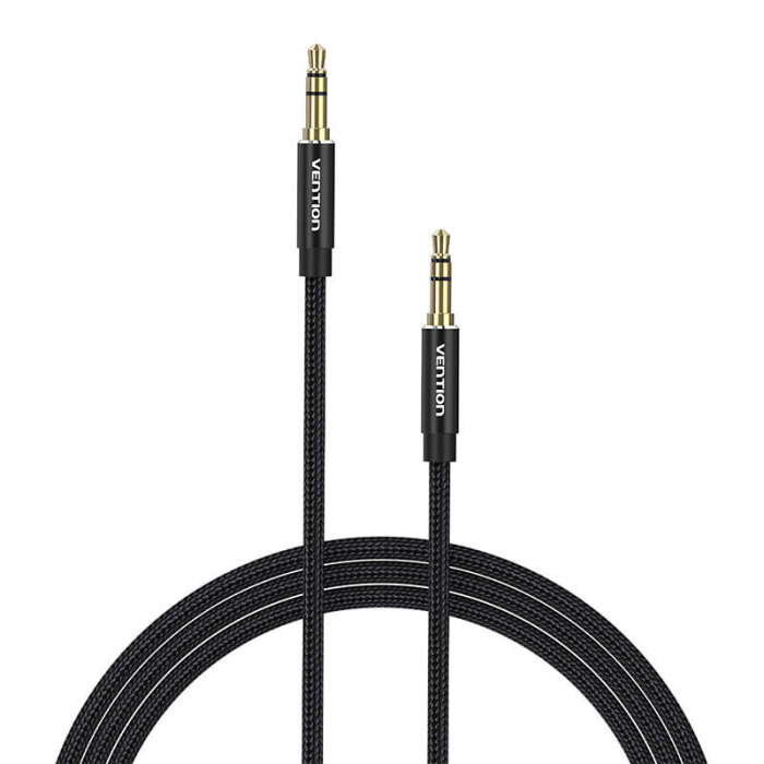 Аудио кабели, адаптеры - Cable Audio 3.5mm mini jack Vention BAWBD 0.5m Black BAWBD - быстрый заказ от производителя