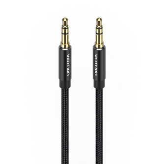 Аудио кабели, адаптеры - Cable Audio 3.5mm mini jack Vention BAWBH 2m Black BAWBH - быстрый заказ от производителя