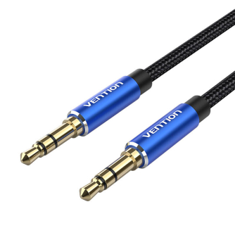 Аудио кабели, адаптеры - Cable Audio 3.5mm mini jack Vention BAWLD 0,5m blue BAWLD - быстрый заказ от производителя