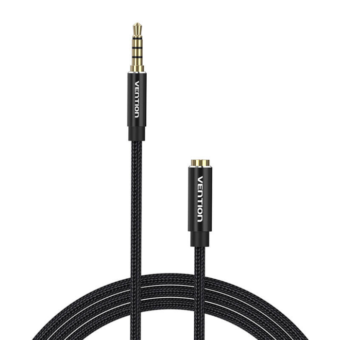 CableAudioTRRS35mmMaleto35mmFemaleVentionBHCBH2mBlackBHCBH