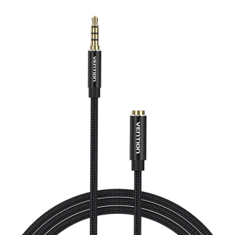 Аудио кабели, адаптеры - Cable Audio TRRS 3.5mm Male to 3.5mm Female Vention BHCBI 3m Black BHCBI - быстрый заказ от производите