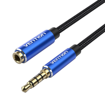 CableAudioTRRS35mmMaleto35mmFemaleVentionBHCLH2mBlueBHCLH