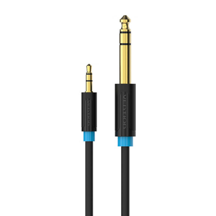 Discontinued - Audio Cable TRS 3.5mm to 6.35mm Vention BABBG 1,5m, Black BABBG