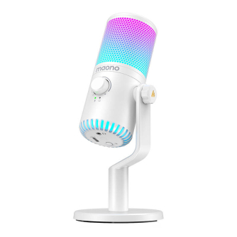 Podkāstu mikrofoni - Gaming Microphone Maono DM30RGB (white) DM30RGB white - ātri pasūtīt no ražotāja