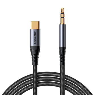 Audio cables, adapters - Audio Cable 3,5mm AUX Type-C Joyroom SY-A07 1.2m SY-A07 - quick order from manufacturer