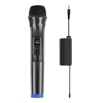 Vokāla mikrofoni - Wireless dynamic microphone UHF PULUZ PU628B 3.5mm (black) PU628B - ātri pasūtīt no ražotāja