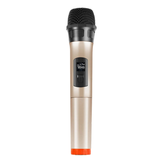 Микрофоны для вокала - Wireless dynamic microphone UHF PULUZ PU628J 3.5mm (gold) PU628J - быстрый заказ от производителя