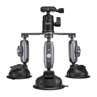 TELESIN Three-Arm Suction Mount - TE-TSB-001 TE-TSB-001