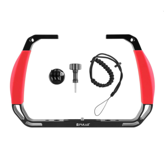 Zemūdens foto - Underwater Diving Rig PULUZ for Action Cameras (Red) PU926R - ātri pasūtīt no ražotāja