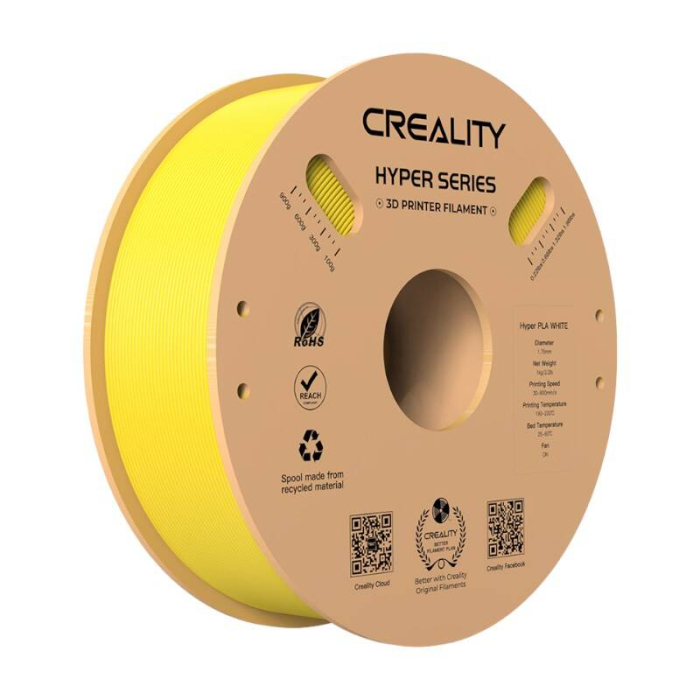 3D Printing Materials - Hyper PLA Filament Creality (Yellow) 3301010379 - quick order from manufacturer