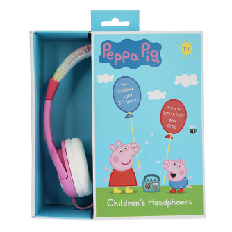 Austiņas - Wired headphones for Kids OTL Peppa Pig Glitter (pink) PP0776 - ātri pasūtīt no ražotāja