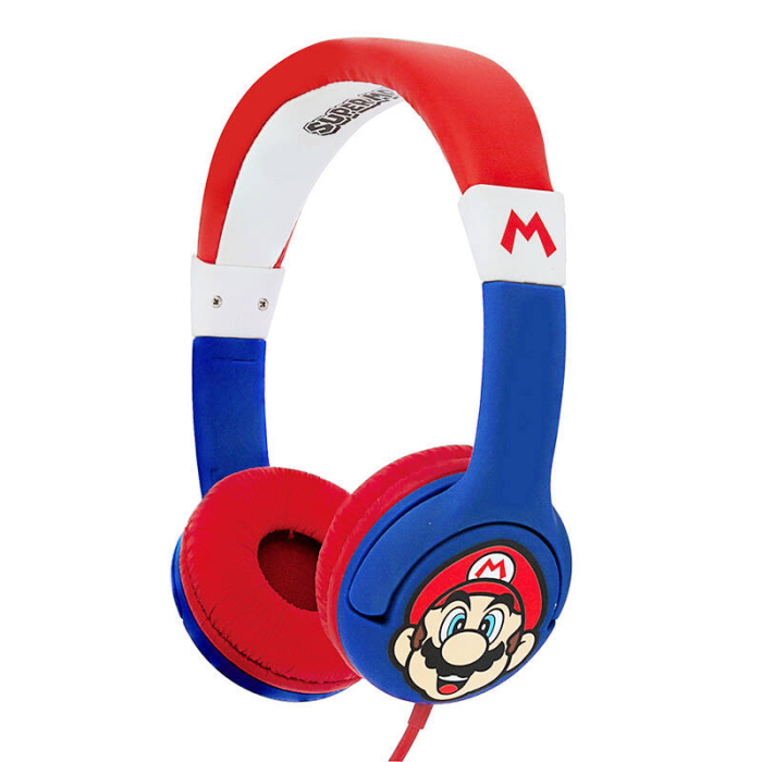 Austiņas - Wired headphones for Kids OTL Super Mario (blue-red) SM0762 - ātri pasūtīt no ražotāja