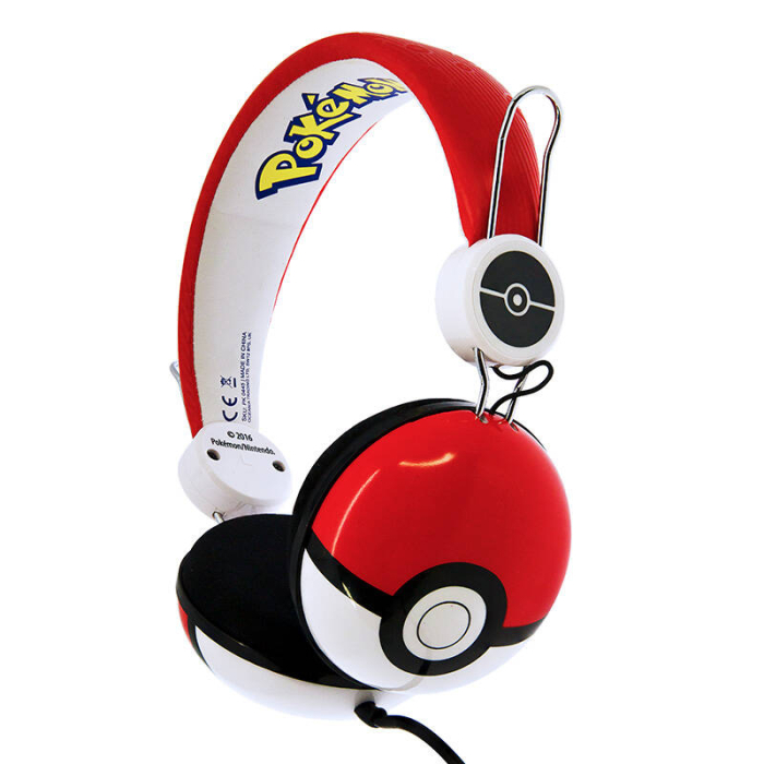 Austiņas - Wired headphones for Kids OTL Pokemon Pokeball Dome (red) PK0445 - ātri pasūtīt no ražotāja