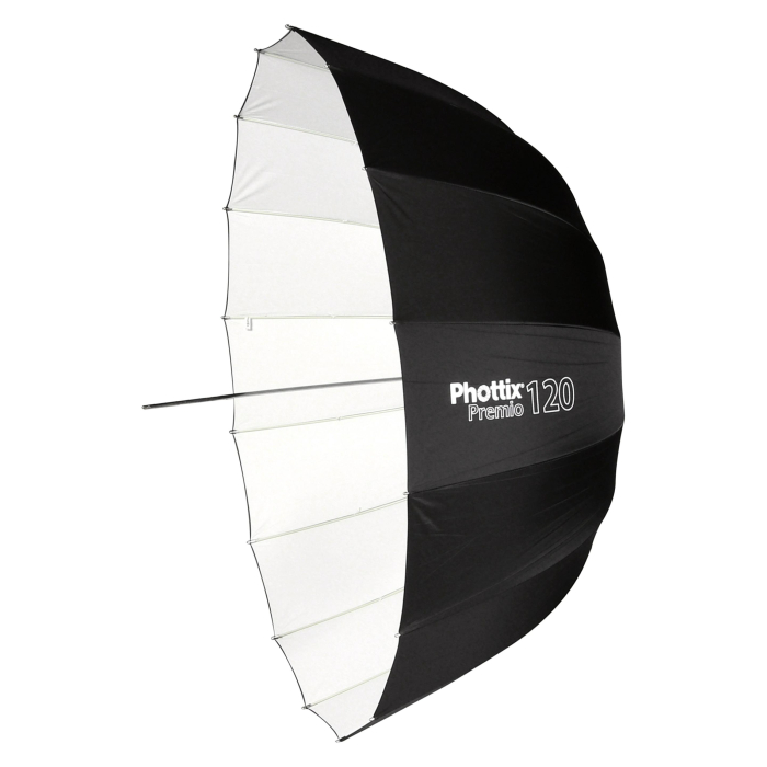 Foto lietussargi - Phottix Premio umbrella 120cm white - ātri pasūtīt no ražotāja