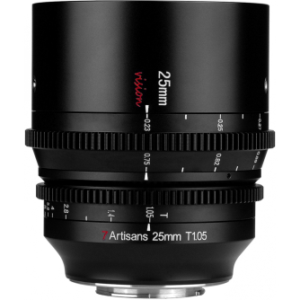 CINEMA Video Lenses - 7Artisans Vision 25mm T1.05 Sony E - quick order from manufacturer