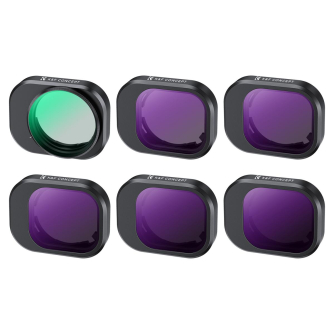 K&F CPL & ND FILTER KIT FOR DJI MINI 4 PRO 6 PACK (CPL, ND8, ND16, ND32, ND64 & ND128)