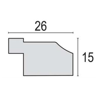 ZepItaliyaZepFotoramkaLF254LPerudzhachernaya40x50sm