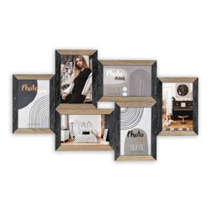 Foto rāmīši - Zep Italia Zep Photo Frame DN688B Vercelli Black 6x 10x15 cm - ātri pasūtīt no ražotāja