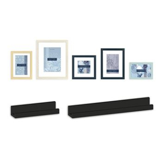 Foto rāmīši - Zep Italia Zep Photo Frame Set EG958 Maratea 5 Pieces with 2 Wall Shelves - ātri pasūtīt no ražotāja