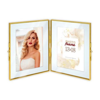 Foto rāmīši - Zep Photo Frame XF8246 Bruxelles Gold 2x 10x15 cm - ātri pasūtīt no ražotāja