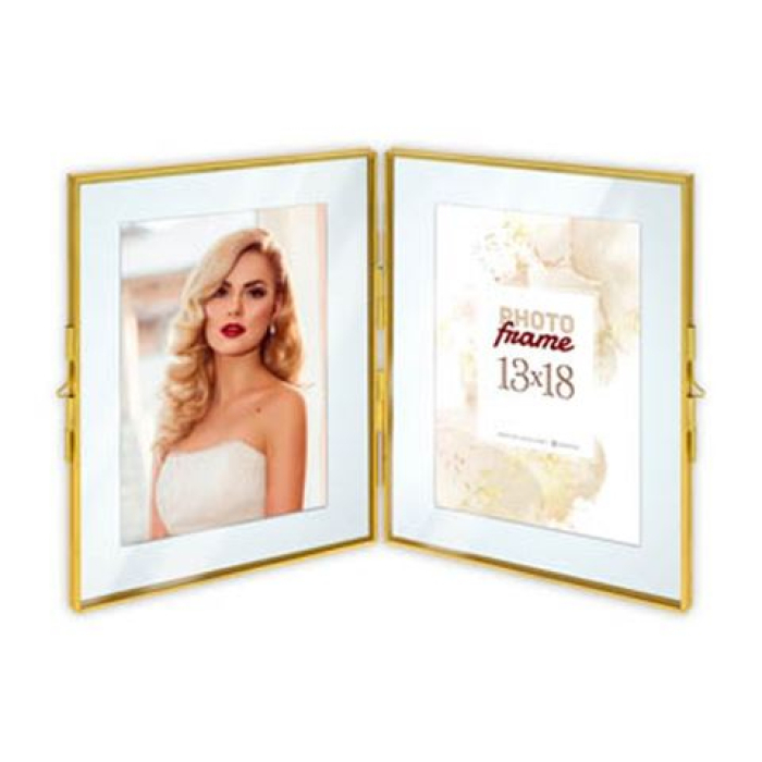 Foto rāmīši - Zep Photo Frame XF8246 Bruxelles Gold 2x 10x15 cm - ātri pasūtīt no ražotāja